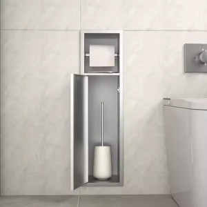 مخزن چندکاره رول دستمال توالت استیل مدل M500