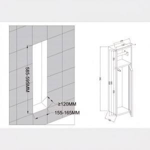 مخزن چندکاره رول دستمال توالت استیل مدل M500
