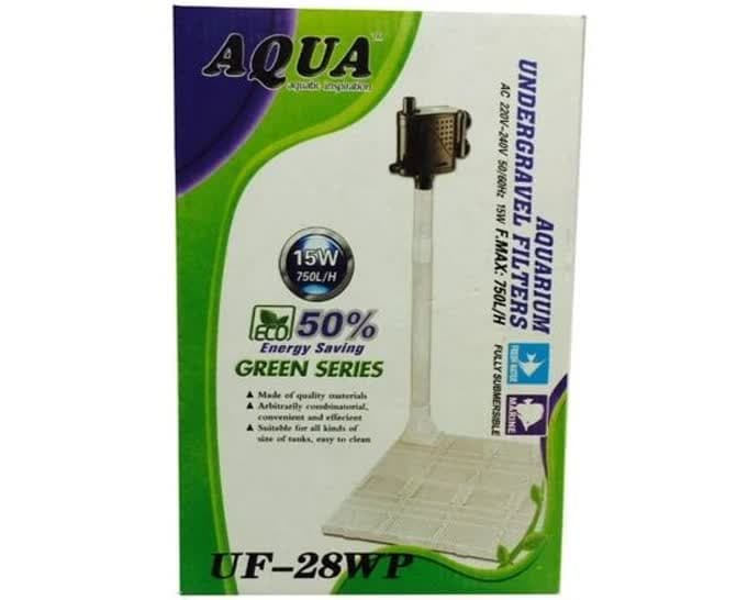 فیلتر زیرشنی آکواریوم آکوا مدل UF-28WP همراه با پمپ شناور