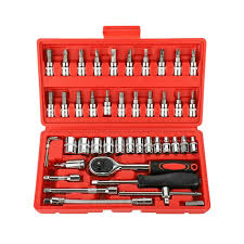 جعبه آچار بکس مدل DLS46 مجموعه 46 عددی