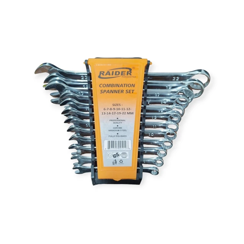 آچار یکسر تخت و یکسر رینگی رایدر مدل S 6-22 مجموعه 12 عددی