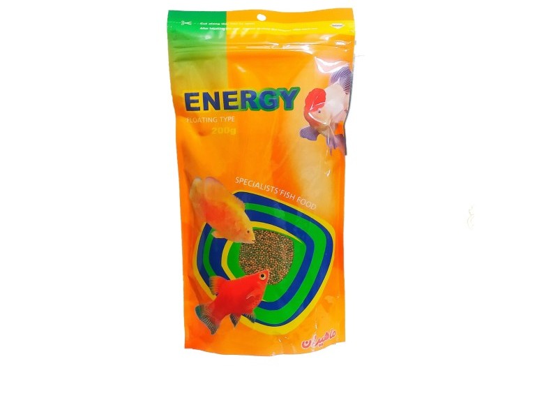 غذای خشک ماهی انرژی کد 023 وزن 200 گرم