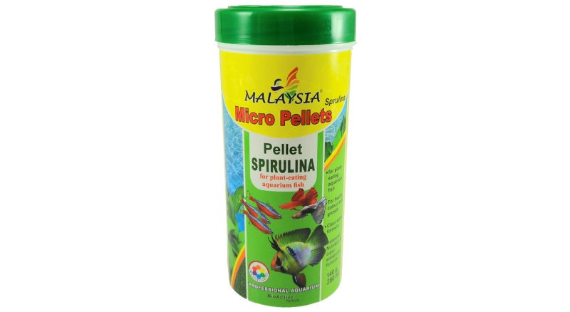 غذای ماهی مالزی مدل Micro Pellet Spirulina وزن 140 گرم