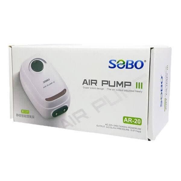 پمپ هوا دو خروجی آکواریوم AR-20 سوبو