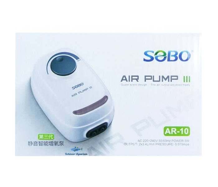 پمپ هوا دو خروجی آکواریوم AR-10 سوبو