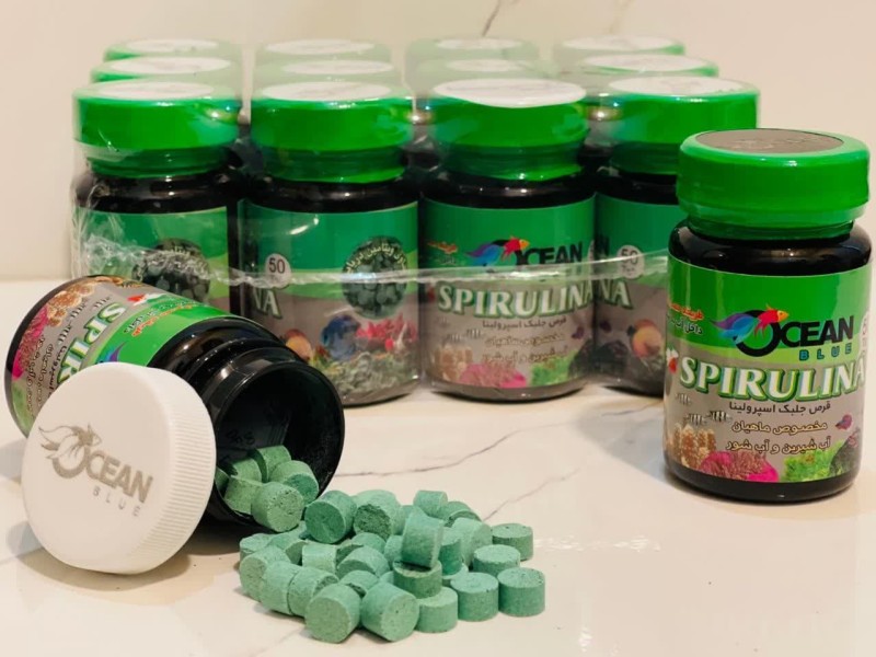 غذای ماهی قرص اسپرولینا