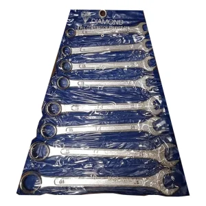 مجموعه 8 عددی اچار یکسر تخت یکسر رینگی دیاموند