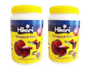 غذای ماهی هیکاری مدل تروپیکال وزن ۱۵۰ گرم بسته ۲ عددی