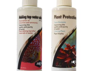 محلول محافظ گیاه آکواریوم آکوا مدل PT100 حجم 100 میلی لیتر به همراه محلول محافظ آب