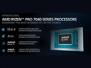AMD از پردازنده های Ryzen Pro 7040 برای لپ تاپ های قدرتمند رونمایی کرد