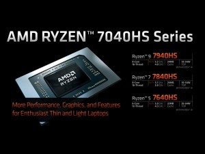 AMD از پردازنده های قدرتمند Ryzen 7 7040HS Phoenix برای لپ تاپ های نازک و سبک رونمایی کرد
