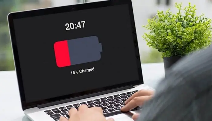 لپ تاپ خود را به موقع شارژ کنید