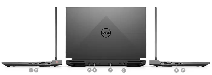 پورت های لپ تاپ استوک دل Dell G15 5511