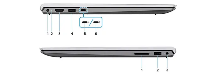 پورت های لپ تاپ اپن باکس دل Dell Inspiron 5510