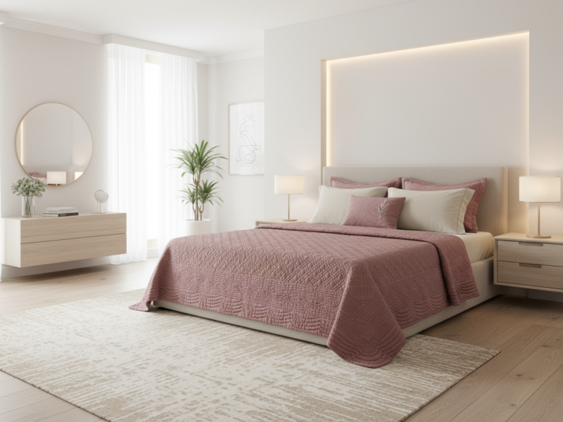 ست روتختی پنبه دوزی مخمل لوکس طرح گندم-رنگبندی