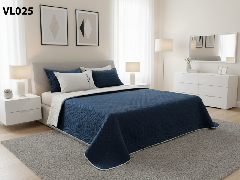 ست روتختی پنبه دوزی مخمل لوکس طرح گندم-رنگبندی