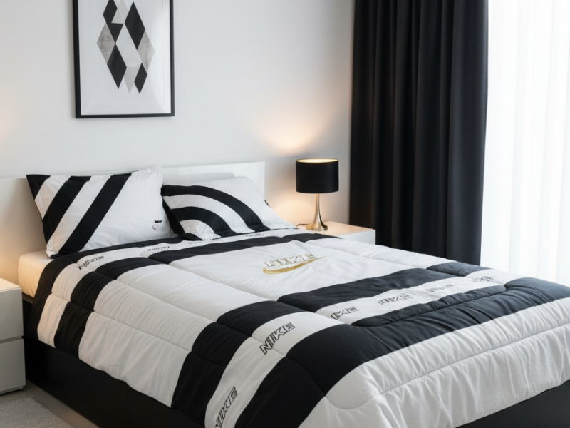 ست لحاف یکنفره سه تکه طرح برند تمام گلدوزی و تکه دوزی