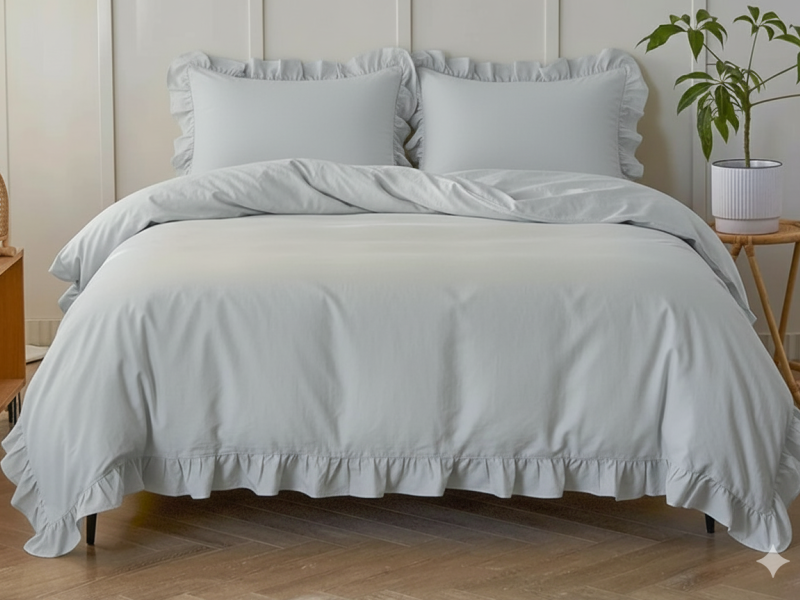 ست  و نیم ست کاور لحاف(کاور بدون لحاف) دونفره میکرو چیندار-رنگبندی