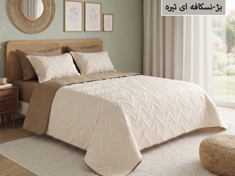 ست روتختی بهاره(سه فصل) ساده پنبه‌دوزی دونفره 6 تکه-رنگبندی قابل انتخاب