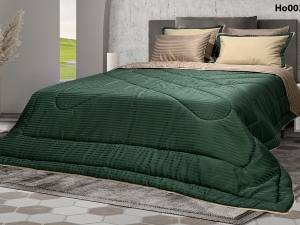 ست لحاف دونفره شش تکه هتلی سبز-کالباسی