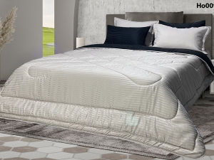 ست لحاف دونفره شش تکه هتلی سرمه ای-توسی