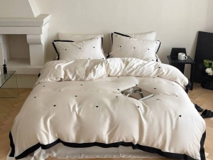 ست لحاف کاوردار دونفره تمام گلدوزی پینترستی طرح قلب-رنگبندی