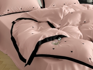 ست لحاف کاوردار دونفره تمام گلدوزی پینترستی طرح قلب