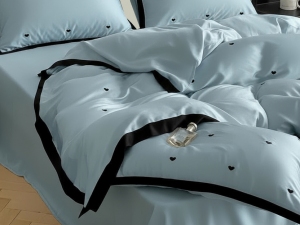 ست لحاف کاوردار دونفره تمام گلدوزی پینترستی طرح قلب