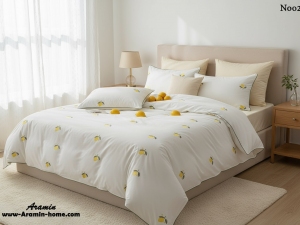 ست و نیم ست کاور لحاف یکنفره پینترستی طرح لیمو-رنگبندی