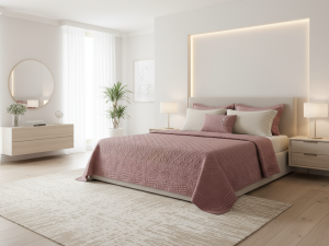 ست روتختی پنبه دوزی مخمل لوکس کالباسی Vl023