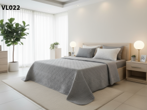 ست روتختی پنبه دوزی مخمل لوکس کالباسی Vl023