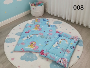 ست لحاف تشک نوزادی زمینی تمام پنبه-رنگبندی