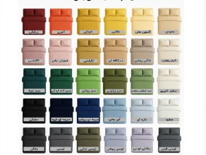 ست  و نیم ست کاور لحاف(کاور بدون لحاف) دونفره میکرو چیندار-رنگبندی