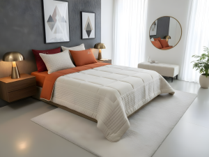 ست لحاف یکنفره طرح پیکسل- 4 تکه رنگبندی