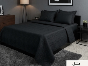 ست روتختی بهاره ساده پنبه‌دوزی یکنفره براش زرشکی Si006