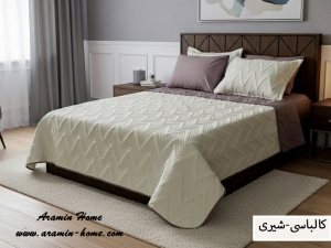 ست روتختی بهاره ساده پنبه‌دوزی دونفره-رنگبندی قابل انتخاب