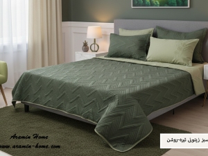 ست روتختی بهاره ساده پنبه‌دوزی دونفره-رنگبندی قابل انتخاب