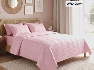 ست روتختی بهاره ساده پنبه‌دوزی دونفره 6 تکه-رنگبندی قابل انتخاب