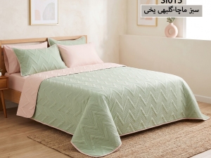ست روتختی بهاره ساده پنبه‌دوزی دونفره 6 تکه-رنگبندی قابل انتخاب