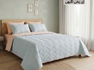 ست روتختی بهاره ساده پنبه‌دوزی یکنفره  4 تکه-رنگبندی قابل انتخاب
