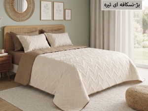 ست روتختی بهاره ساده پنبه‌دوزی یکنفره  4 تکه-رنگبندی قابل انتخاب