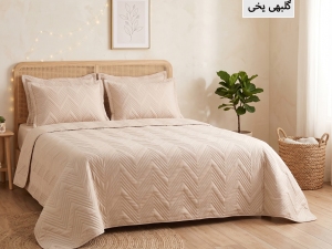 ست روتختی بهاره ساده پنبه‌دوزی یکنفره  4 تکه-رنگبندی قابل انتخاب