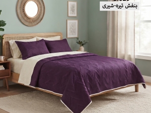 ست روتختی بهاره ساده پنبه‌دوزی یکنفره  4 تکه-رنگبندی قابل انتخاب