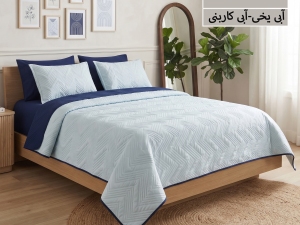ست روتختی بهاره(سه فصل) ساده پنبه‌دوزی دونفره 6 تکه-رنگبندی قابل انتخاب