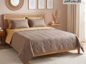 ست روتختی بهاره ( سه فصل)ساده پنبه‌دوزی یکنفره  4 تکه-رنگبندی قابل انتخاب