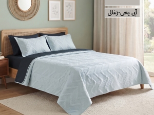 ست روتختی بهاره ( سه فصل)ساده پنبه‌دوزی یکنفره  4 تکه-رنگبندی قابل انتخاب