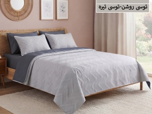 ست روتختی بهاره ( سه فصل)ساده پنبه‌دوزی یکنفره  4 تکه-رنگبندی قابل انتخاب
