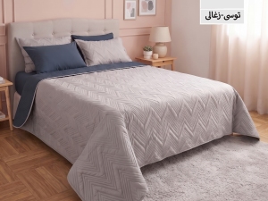 ست روتختی بهاره ( سه فصل)ساده پنبه‌دوزی یکنفره  4 تکه-رنگبندی قابل انتخاب