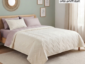 ست روتختی بهاره ( سه فصل)ساده پنبه‌دوزی یکنفره  4 تکه-رنگبندی قابل انتخاب
