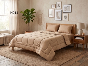 ست لحاف دونفره چهارتکه میکرو طرح حباب-رنگبندی کامل